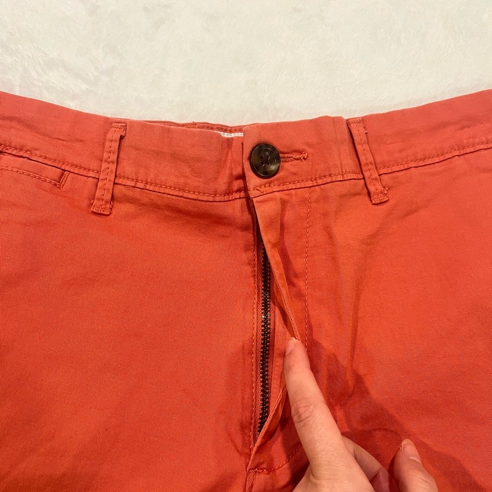 Goodfellow & Co Men’s 30 Every Wear Cotton Shorts - 7" Inseam - Orange - Picture 3 of 8